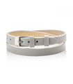 GRAY BRACELET STRAP WITH SILVER BUCKLE