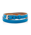 BLUE bracelet strap with a gold buckle