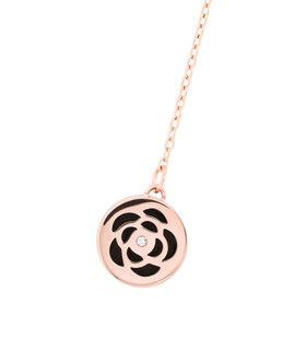 Rose Gold Fragrant Necklace "DALIA"