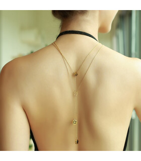 Fragrant Gold Necklace "DALIA"