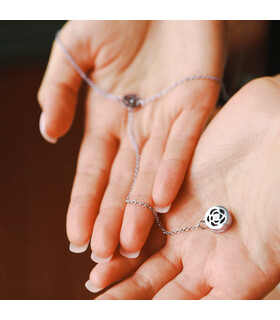 Silver Fragrant Necklace "DALIA"
